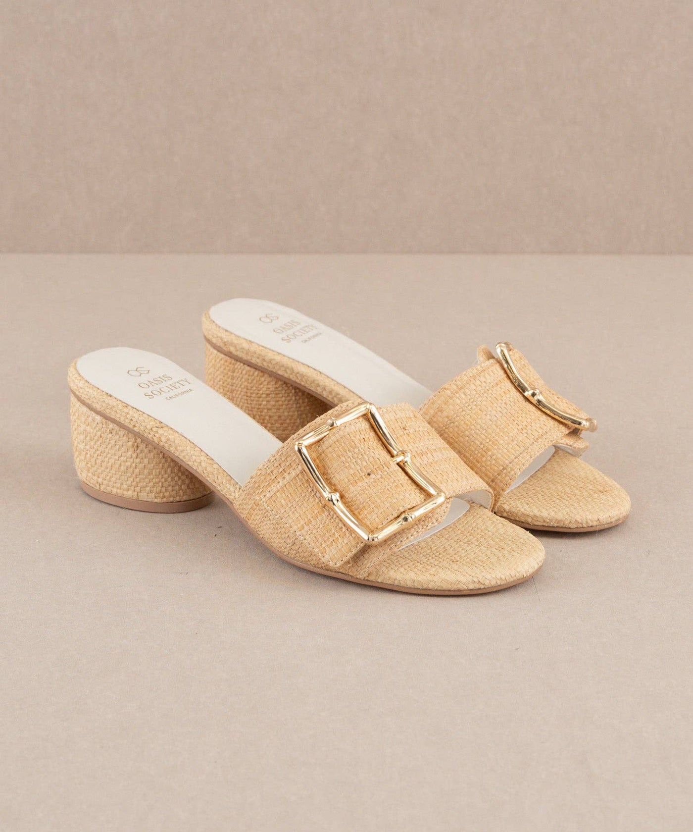 The Tucson Wheat | Low Heel with Bamboo Buckle