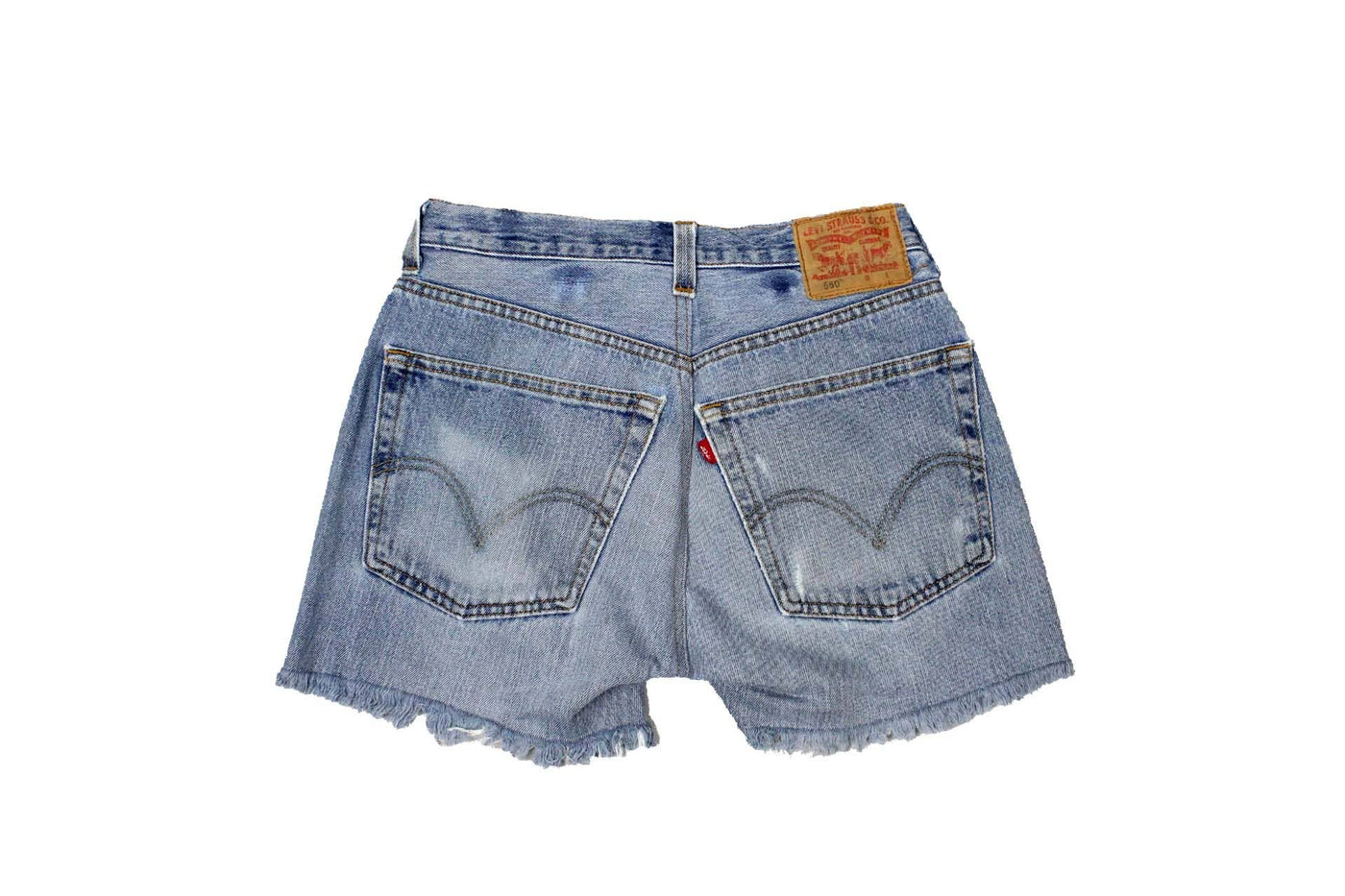 Mid-Rise Upcycled Levi Cut Offs