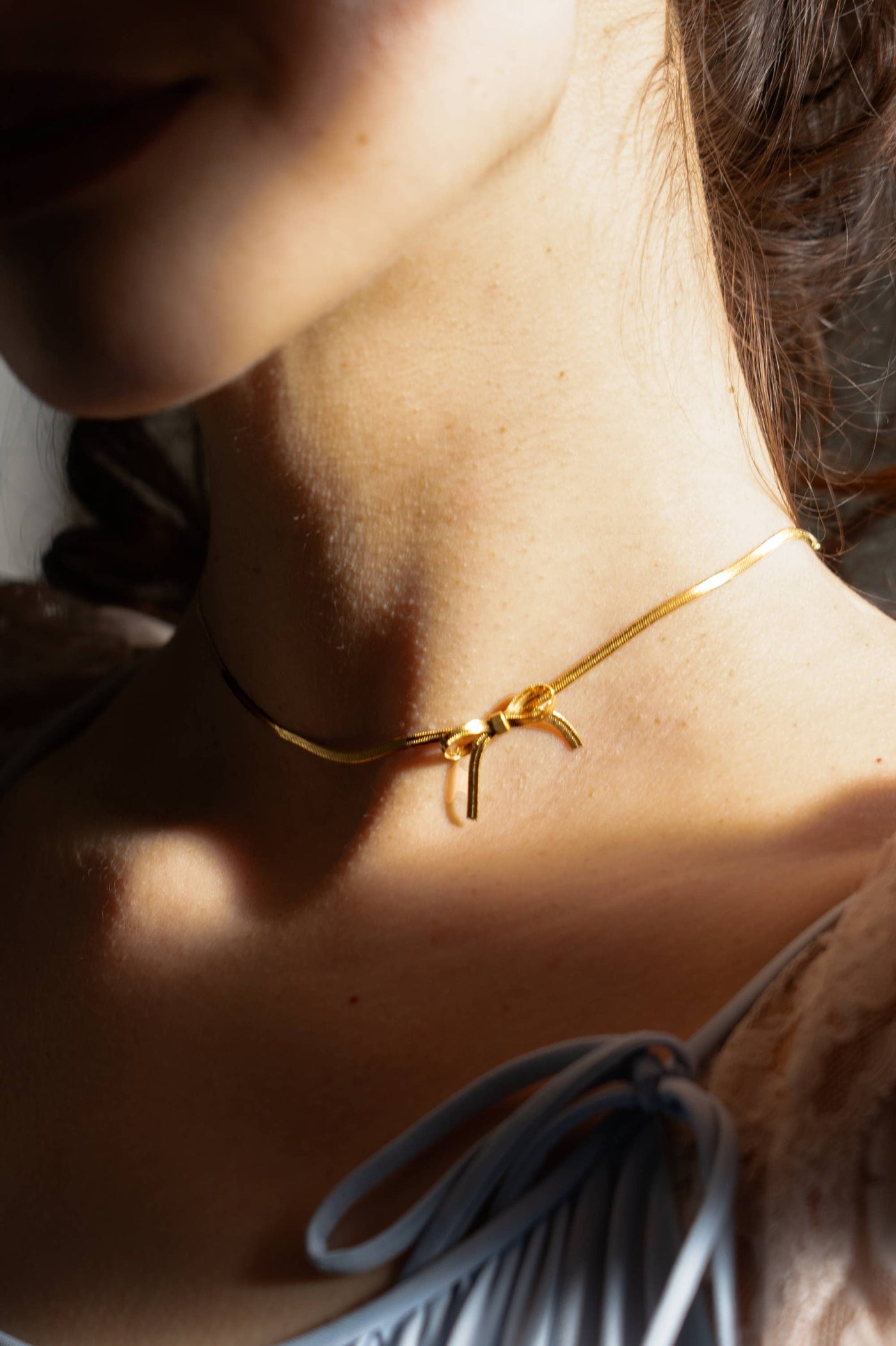 Bow Peep Choker / Necklace - 18K Gold Plated