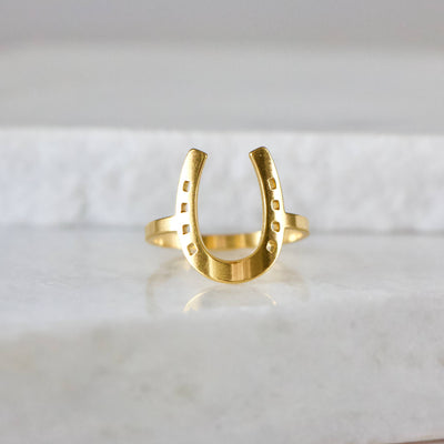 Lucky Horseshoe Waterproof Ring