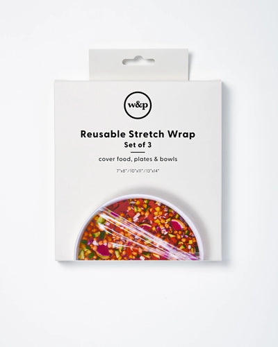 Reusable Silicone Stretch Wrap - Set of 3