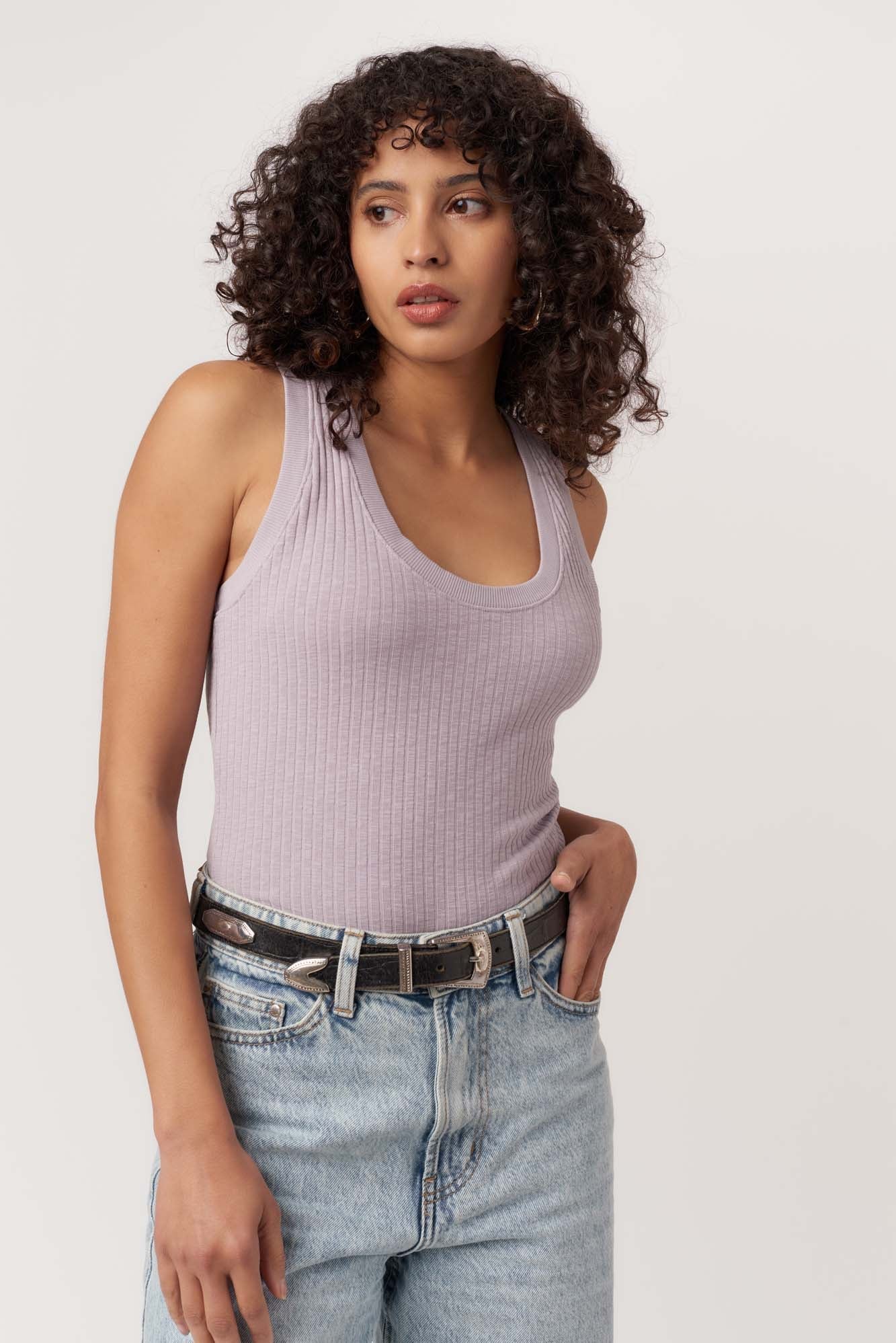 Suki Scoop Neck Ribtank
