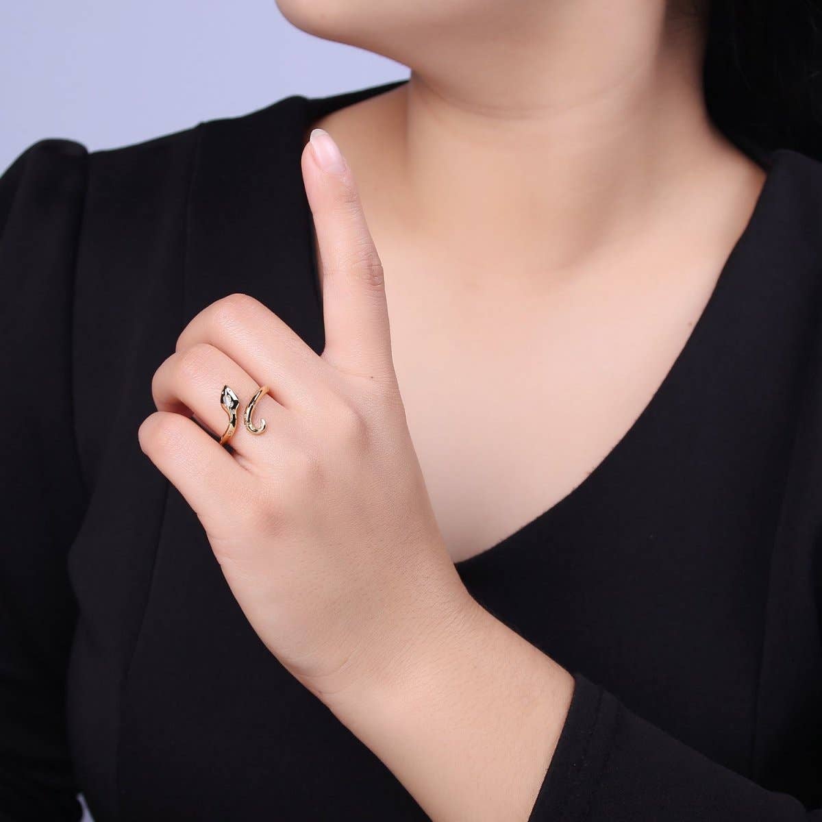 Adjustable 24K Gold Filled Serpent Ring