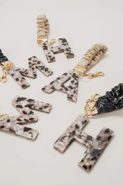 Jordan Tort Letter Keychain