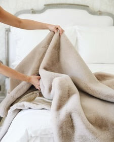 Cozy Cabin Faux Fur Throw