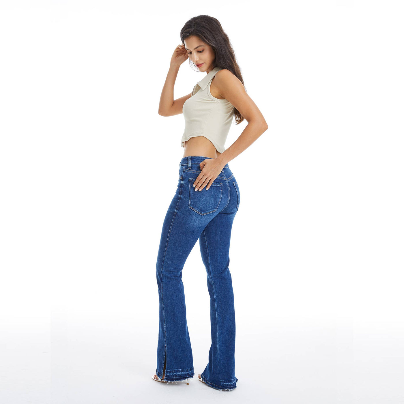 High Rise Flare Jean | Bayeas