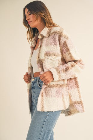 Lattes & Lipstick Teddy Shacket