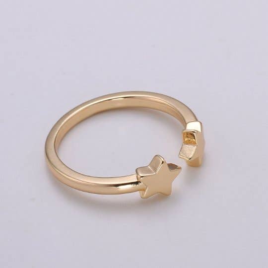 Adjustable Dainty Star Ring