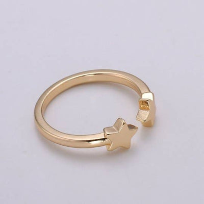 Adjustable Dainty Star Ring