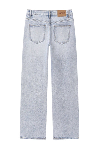 Mid Rise Barrel Denim Jean | Bayeas