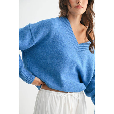 Cozy V-Neck Knit Sweater