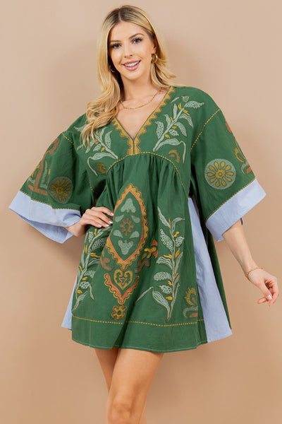 Lucie's long sleeve v-neck dress