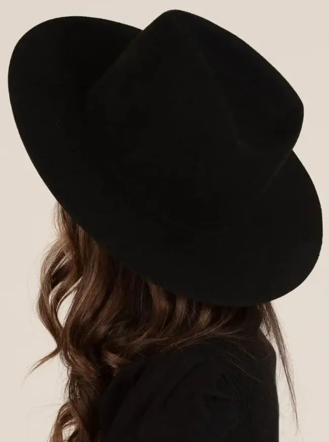 100% Wool Triangle Crown Hat