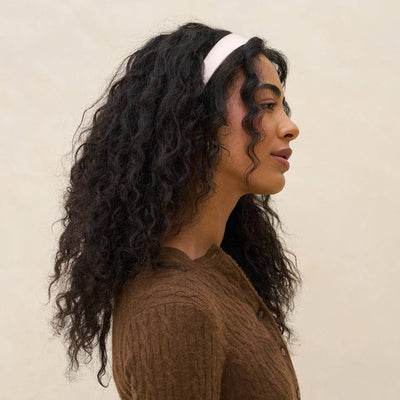 Cream and Camel Satin & Velvet Headbands