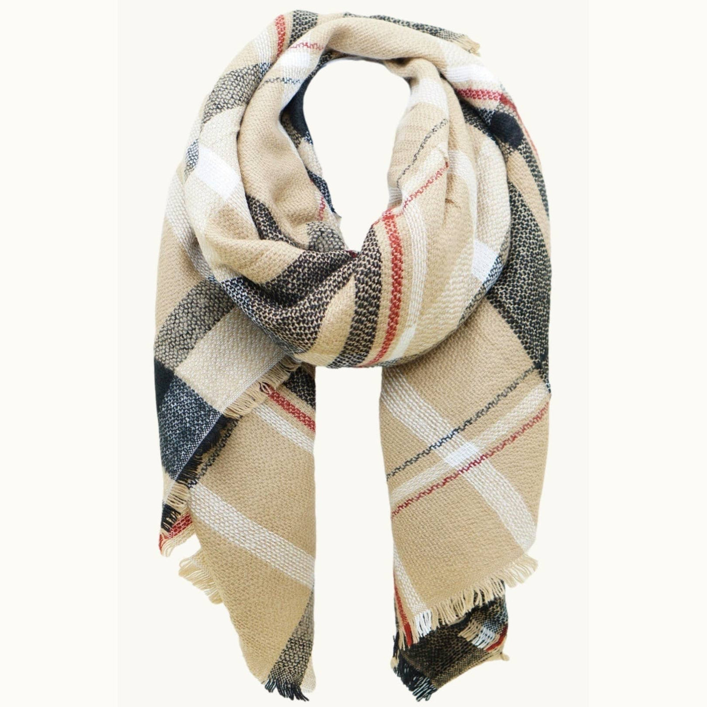 Plaid Blanket Scarf