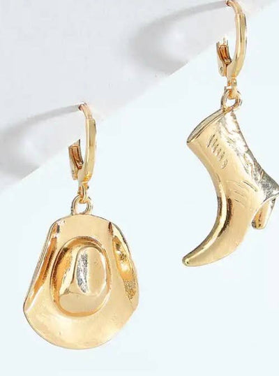 These Boots/Hat Earrings