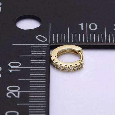 Mini Pave Huggie