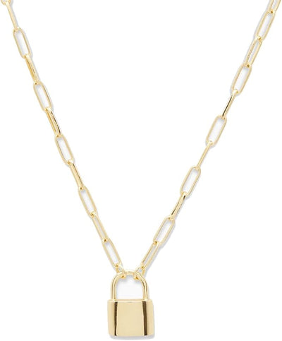 Kara Padlock Charm Necklace | Gorjana