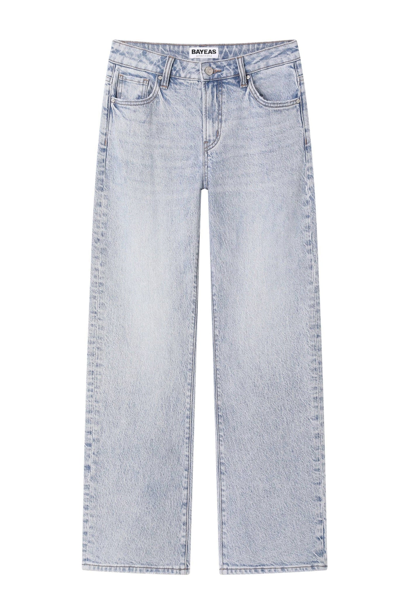Mid Rise Barrel Denim Jean | Bayeas