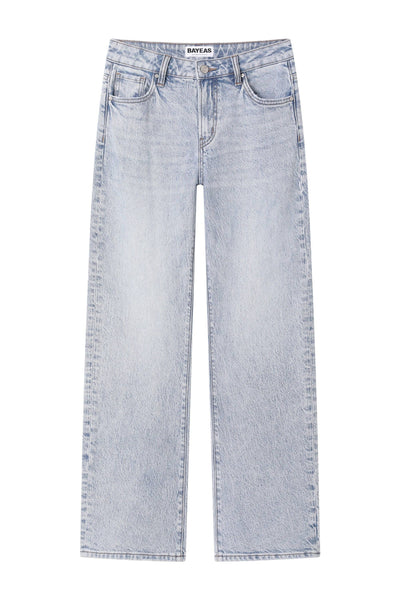 Mid Rise Barrel Denim Jean | Bayeas