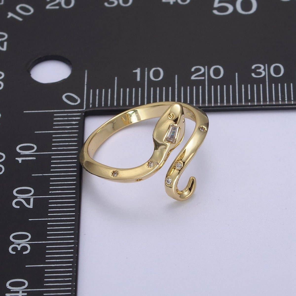 Adjustable 24K Gold Filled Serpent Ring