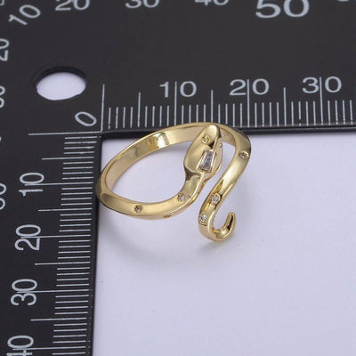 Adjustable 24K Gold Filled Serpent Ring