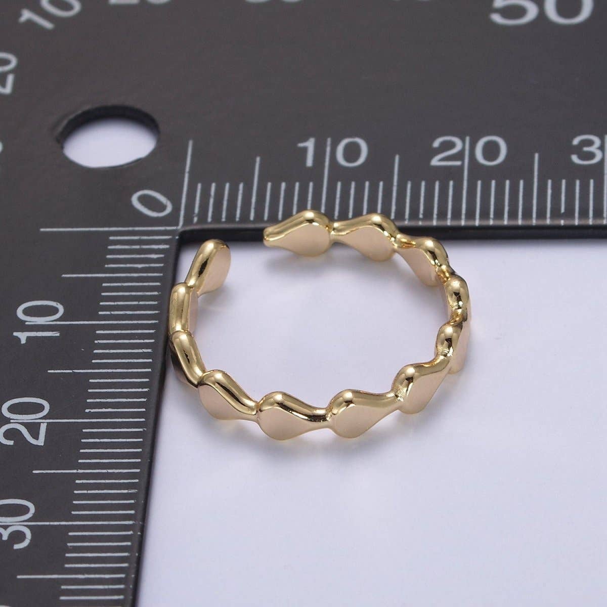 Minimalist Geometric Abstract Stacking Ring