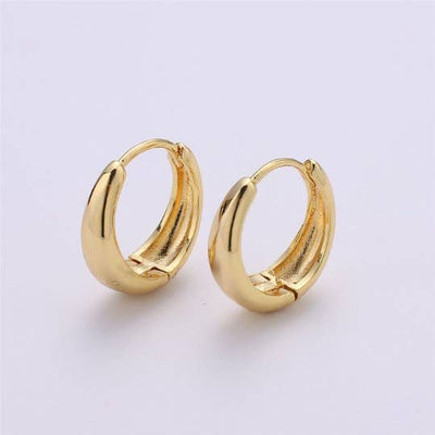 24K Gold Filled Huggie Hoops