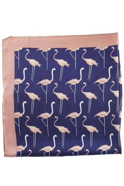 So Silky Satin Neckerchief Scarf - Flamingo