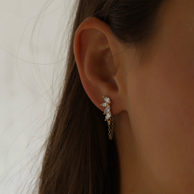 Marquise Chain Earrings