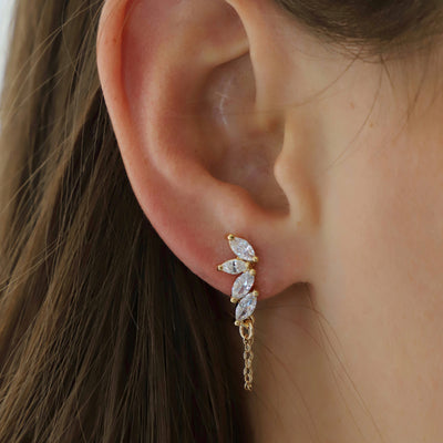 Marquise Chain Earrings