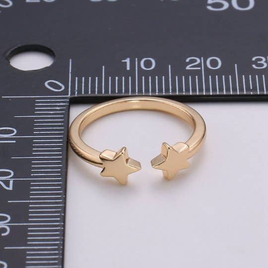 Adjustable Dainty Star Ring