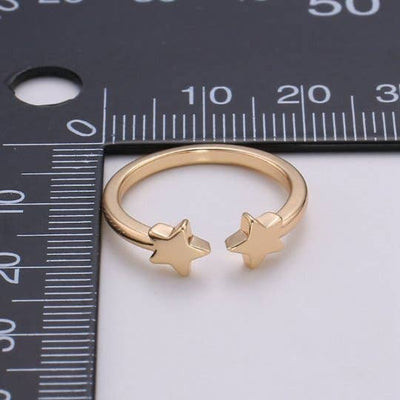 Adjustable Dainty Star Ring