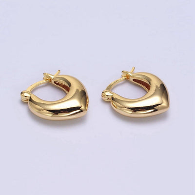 16K Gold Filled French Lock Hoop Earrings