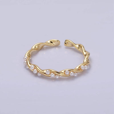 Pearl Croissant Ring