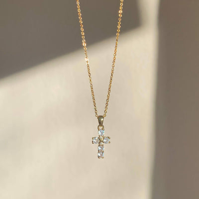 Crystal Cross Necklace