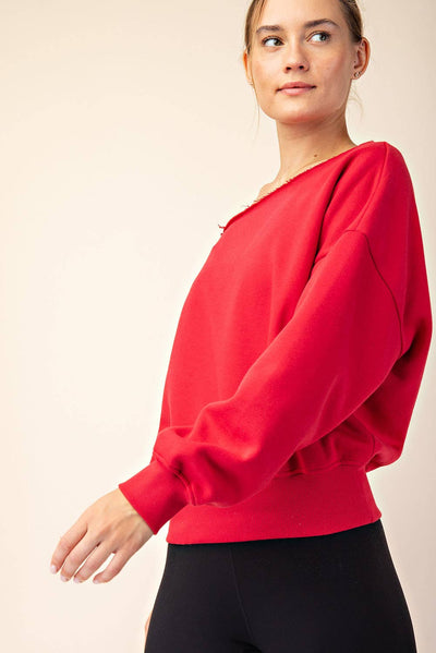 Off Shoulder Sweatshirt