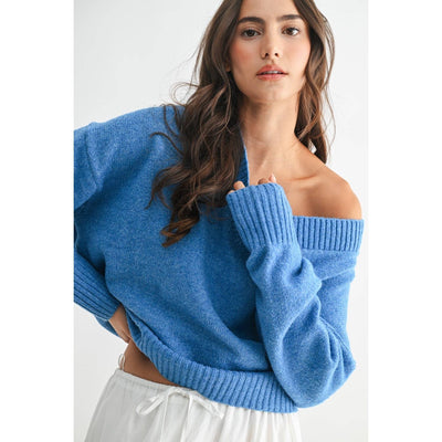 Cozy V-Neck Knit Sweater