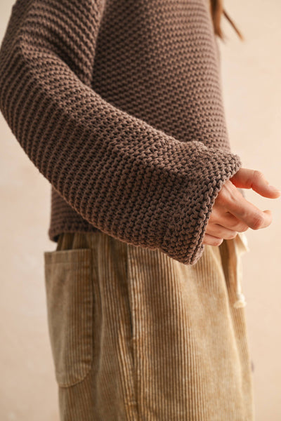 Round Neck Knitted Sweater