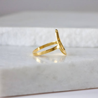 Lucky Horseshoe Waterproof Ring