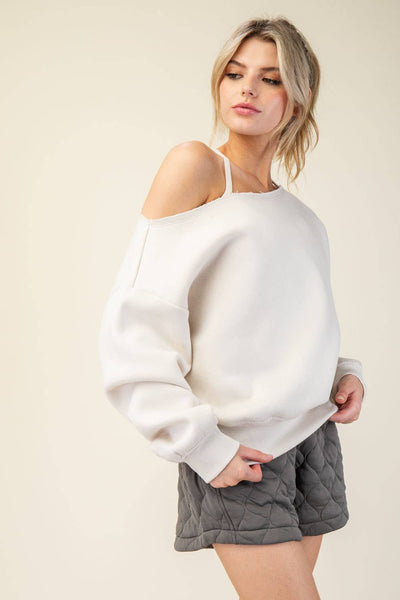 Off Shoulder Sweatshirt