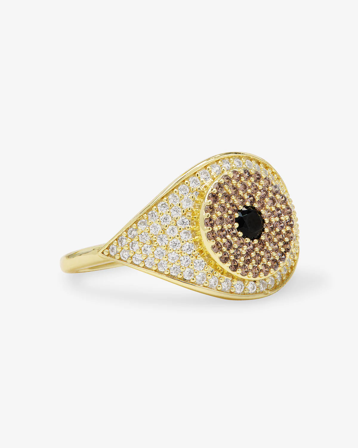 Black Evil Eye Ring | Melinda Maria