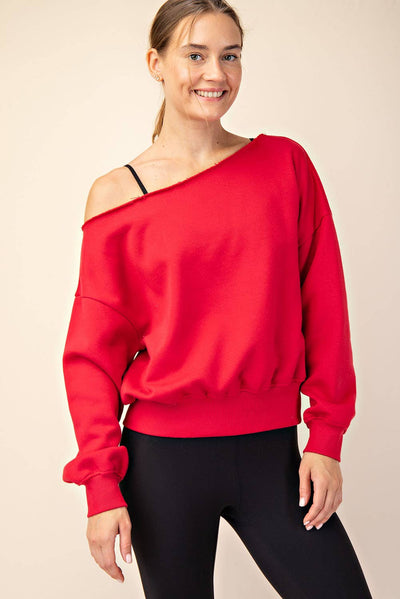 Off Shoulder Sweatshirt