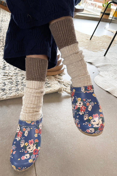 Color Block Cottage Socks