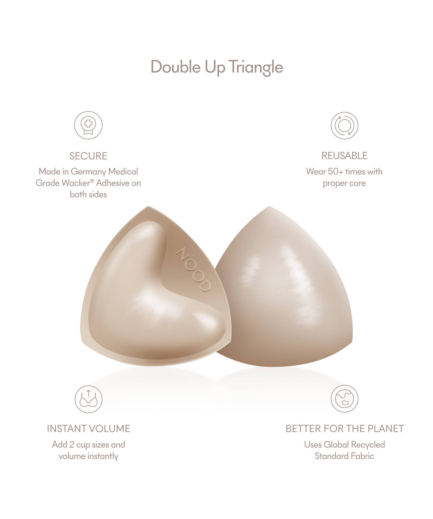 Double Up | Volume Push-Up Pads (Triangle)