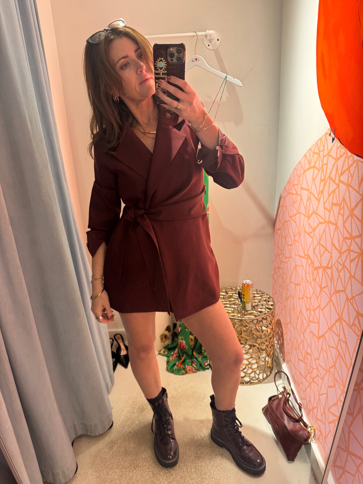 Blazer Wrap Mini Dress