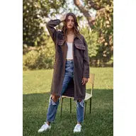 Houndstooth Midi Shacket