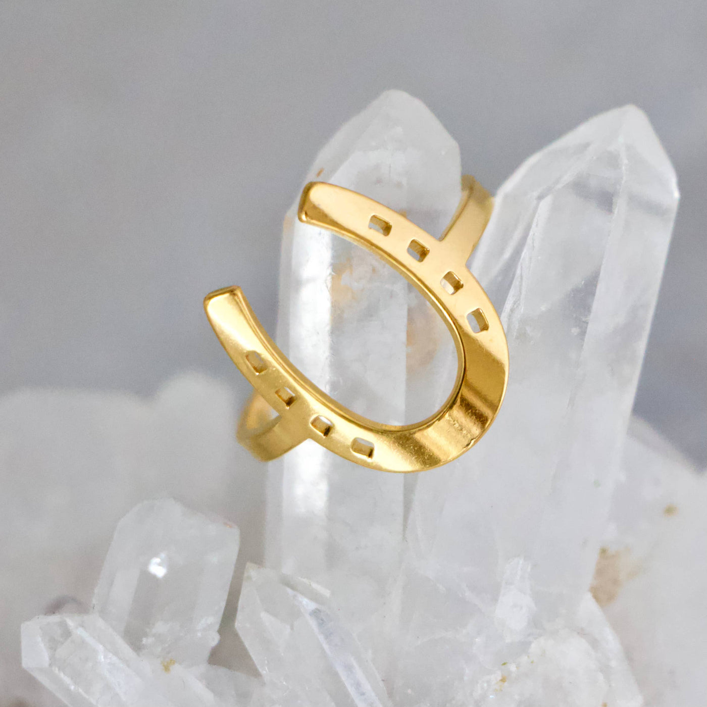 Lucky Horseshoe Waterproof Ring