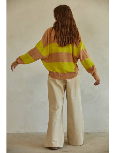Izzy Striped Convertible Cardigan Top
