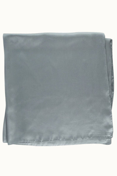 So Silky Satin Neckerchief Scarf - Gray